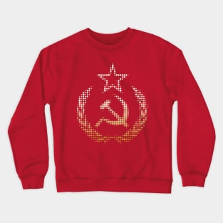 Soviet Red Star, Hammer And Sickle Halftone Style Crewneck Sweatshirt